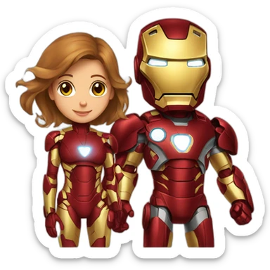 Ironman with gf sticker