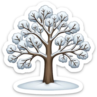 10 Snowy trees sticker