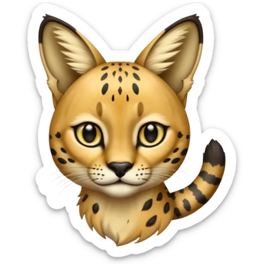 Serval hybrid cat puma sticker