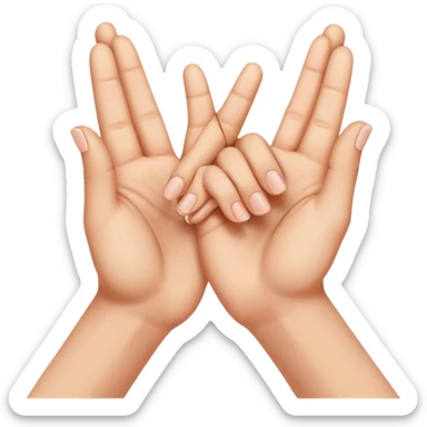 yoni mudra hand gesture sticker