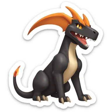  Cool Edgy Houndoom-Charizard-Cubone-Fakémon  sticker