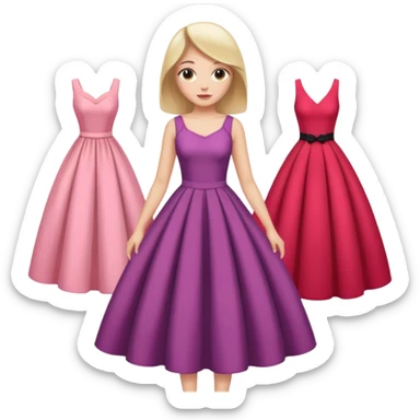 dress shopping sticker