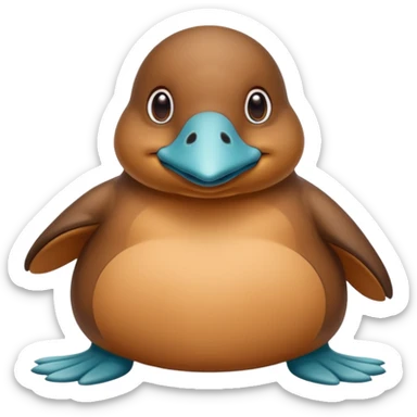 Fatty the platypus sticker