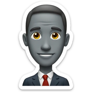 Un homme a genoux sticker