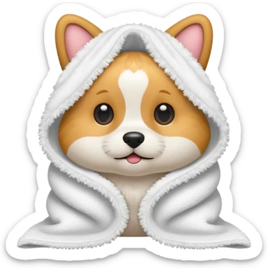 towel for pet sticker
