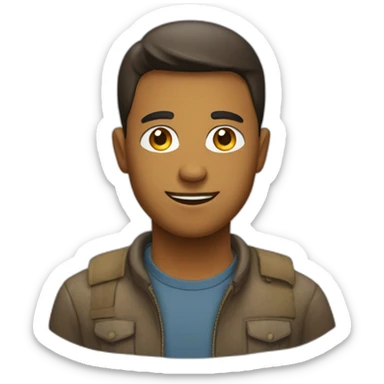 personne qui aspire sticker