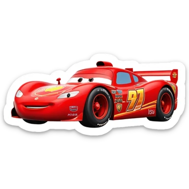 Flash mcqueen sticker