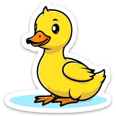 ugly duckling sticker