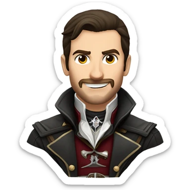 Assassin's Creed ,jacob frye happy sticker