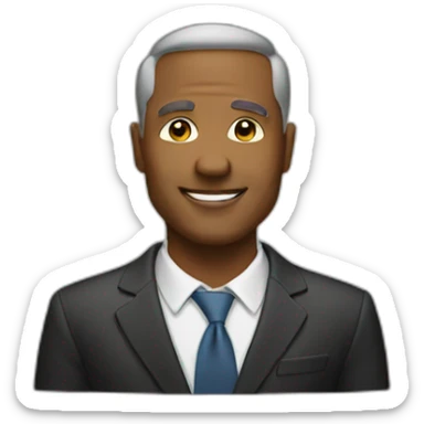 successful man sticker