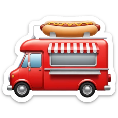 Hotdog truck. sticker