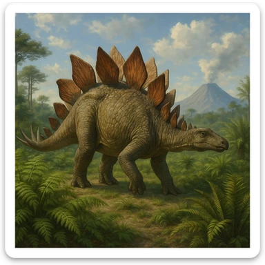 Stegosaurus sticker
