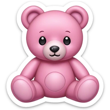 oso rosa sticker