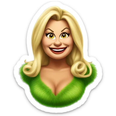 Jennifer coolidge as grinch sticker