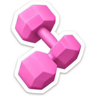 Light pink dumbbell sticker