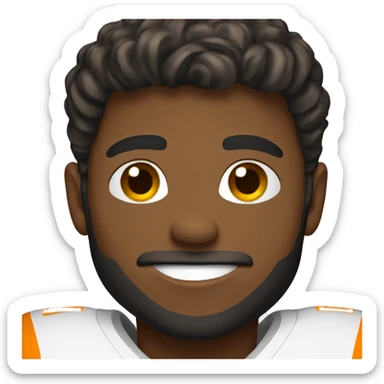 Tennessee volunteer football player sticker
