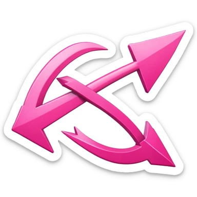 Pink 
arrow sticker