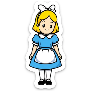 Alice from Alice in Wonderland sticker
