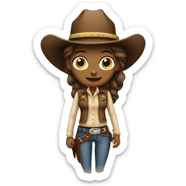 Cowgirl sticker