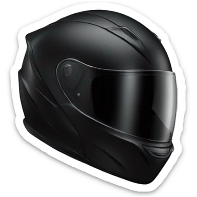 All Black motorcycle helmet profile scorpion sticker