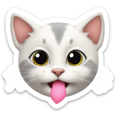 Kitty blowing kisses sticker