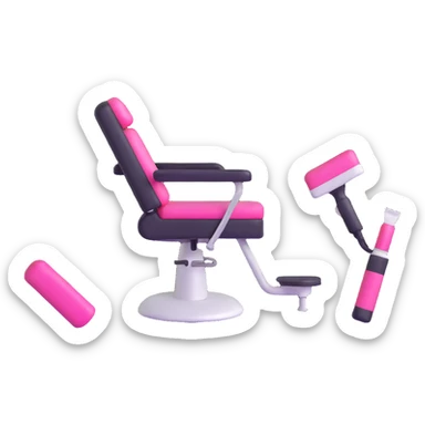 team of hairstylists in beauty salon sticker