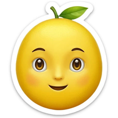 mirror this same emoji of🍋 sticker