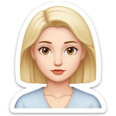 top half of a woman, upper body sticker