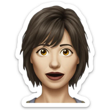 zombie sophie marceau sticker