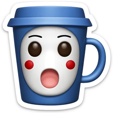 coffee cup no face sticker