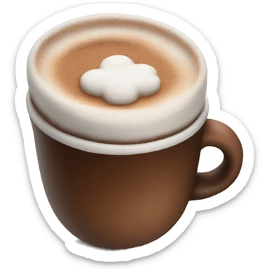 hot coco in a cup sticker