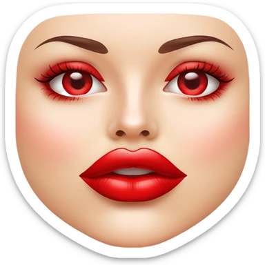Atractive woman lips sticker