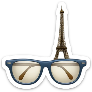 Tour Eiffel brille sticker