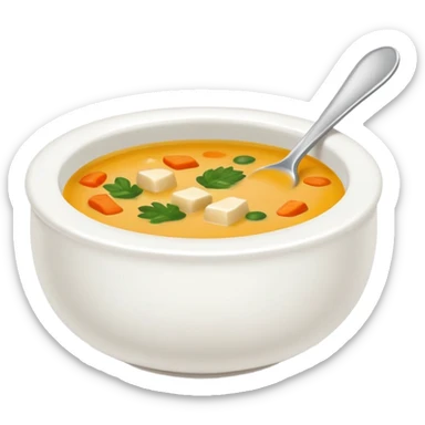 mini soup bowl sticker