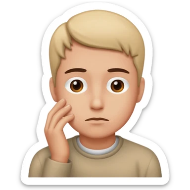 I live by myself sticker