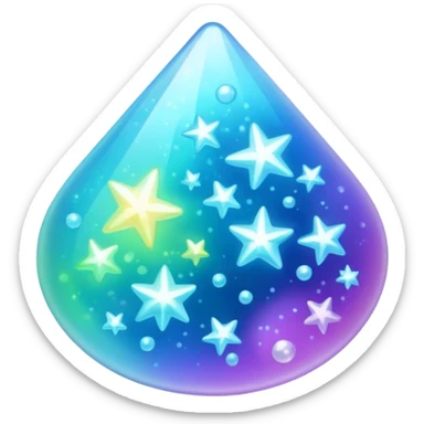 enzyme with sparkles, representing activity sticker