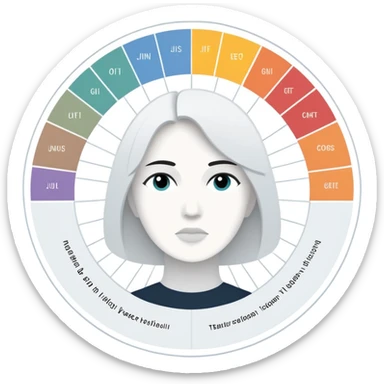 Create an INFJ personality chart sticker