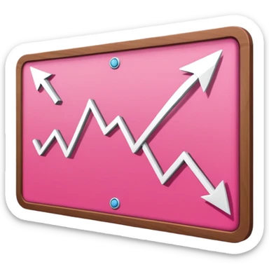 pink business strategy board. showing pick arrows png image sticker