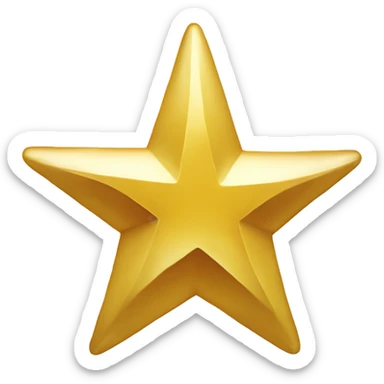 Estrella invertida de cinco puntas  sticker