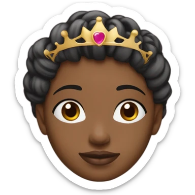 Grace mbizi mais avec du font de tein et une couronne sticker