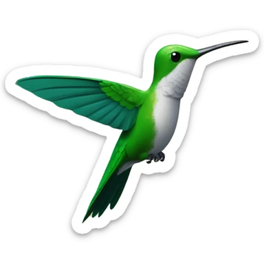 colibri en el bosque sticker