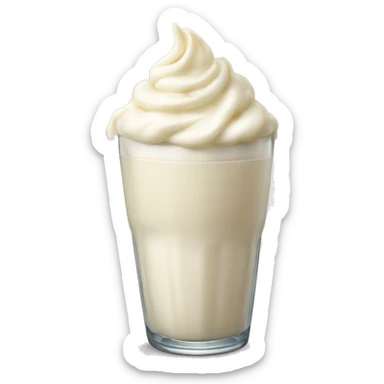 Vanilla milkshake sticker