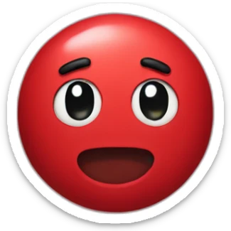 Red Among us sticker