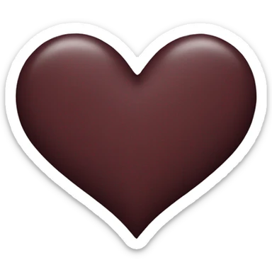 maroon heart  sticker