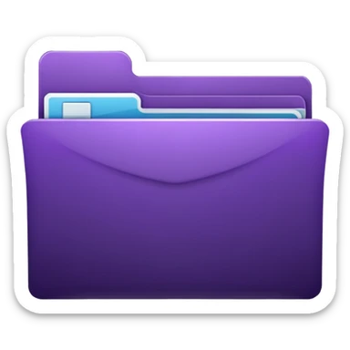 dark purple favorite folder sticker