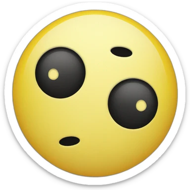 Classic yellow emoji sad-happy yin yang sticker