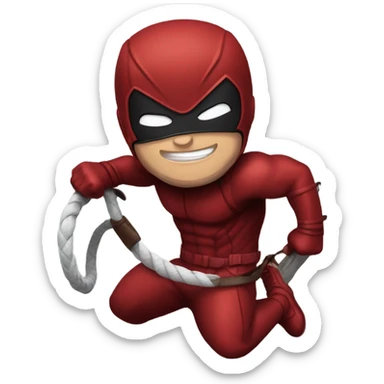 Daredevil marvel with whip  sticker