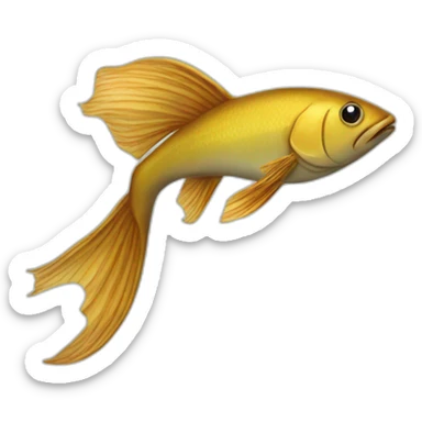 Long nose fish sticker