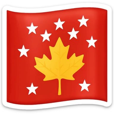 Chinar flag it has 80,000 stars sticker