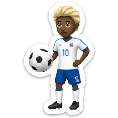 soccer player doing a chilena sticker